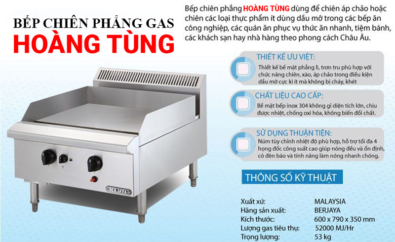 Bếp chiên phẳng công nghiệp