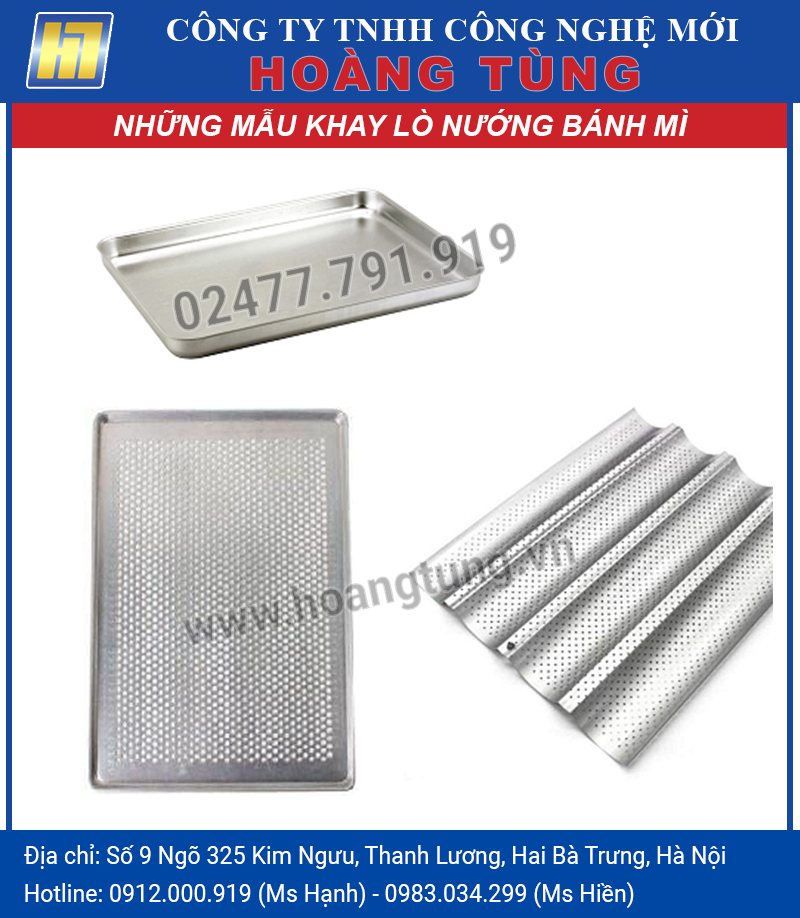 Những Mẫu Khay Lò Nướng Bánh Mì do Hoàng Tùng phân phối