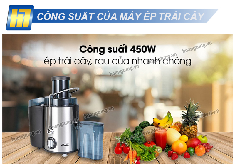 Lựa chọn công suất Máy Ép Trái Cây phù hợp