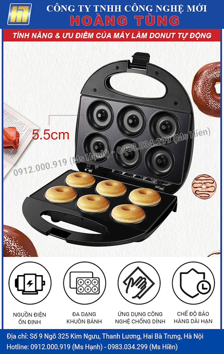 Đặc điểm của Máy Làm Bánh Donus Tự Động