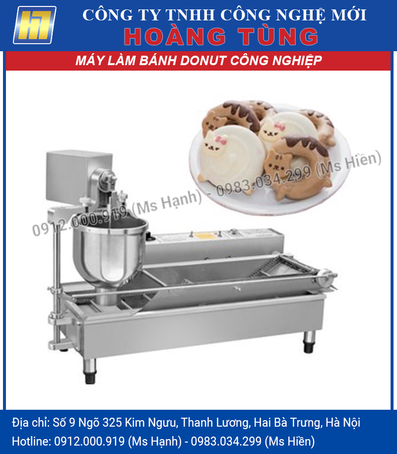 Máy Làm Bánh Donut Công Nghiệp