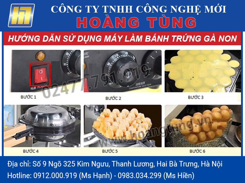 Hướng Dẫn sử dụng may làm bánh trứng gà non