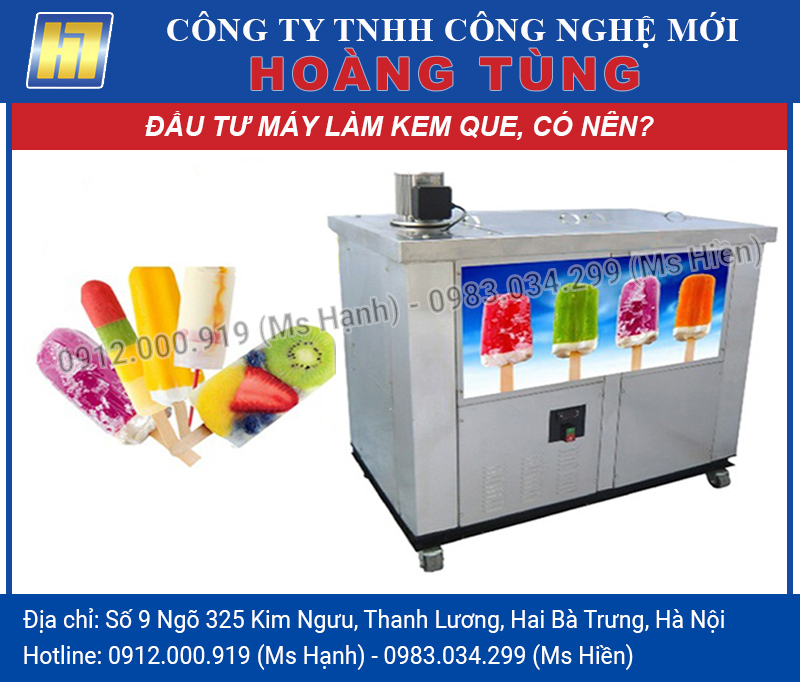 Có nên đầu tư vào máy làm kem que