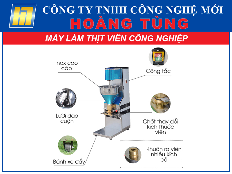Máy Làm Thịt Viên Hoàng Tùng