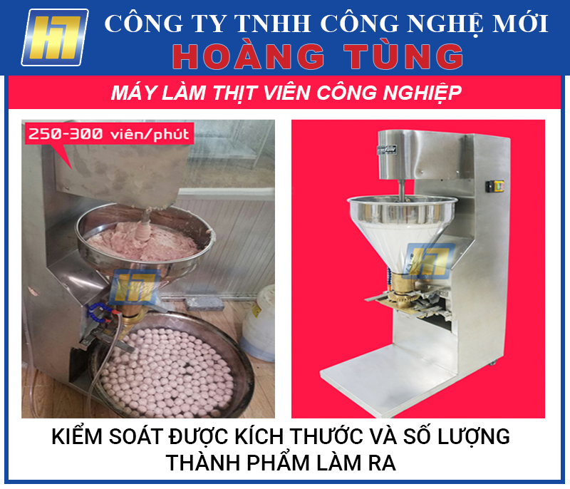 Năng suất sản xuất của Máy Làm Thịt Viên là vô cùng lớn