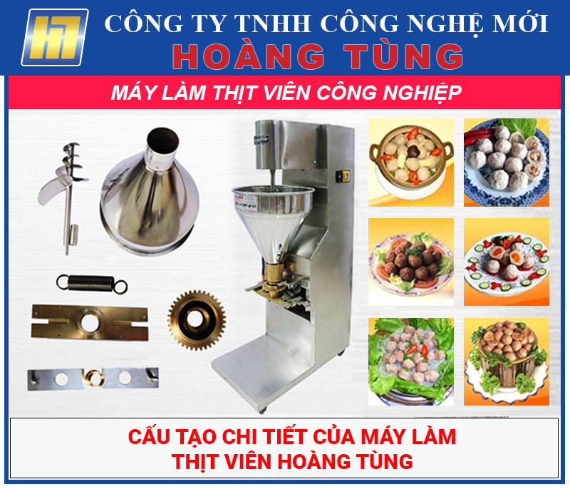 Chi tiết từng bộ phận của Máy Làm Thịt Viên